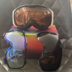 Stylish Men’s or Women's Ski Goggles with Interchangeable Lenses